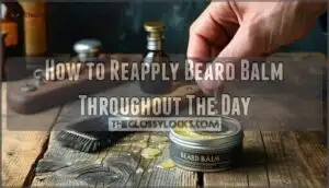 how to reapply beard balm throughout the day