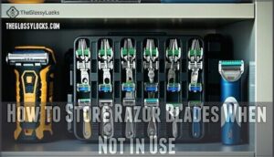 how to store razor blades when not in use