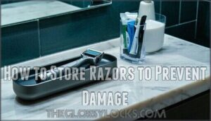 how to store razors to prevent damage