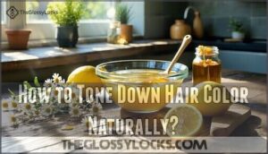 how to tone down hair color naturally