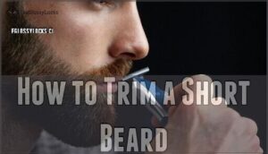 how to trim a short beard