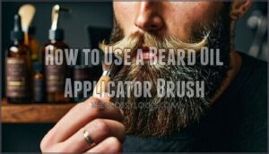 how to use a beard oil applicator brush