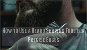 how to use a beard shaping tool for precise edges