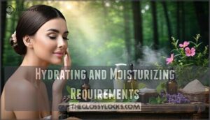 hydrating and moisturizing requirements
