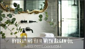 hydrating hair with argan oil