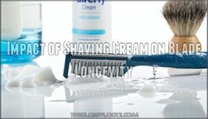 impact of shaving cream on blade longevity