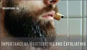 importance of moisturizing and exfoliating