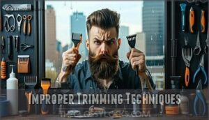 improper trimming techniques