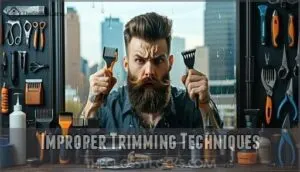 improper trimming techniques
