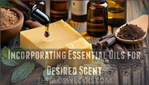 incorporating essential oils for desired scent