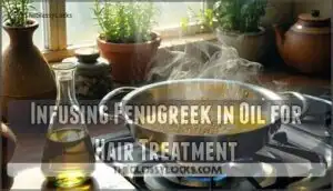 infusing fenugreek in oil for hair treatment