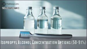 isopropyl alcohol concentration options (50-91%)