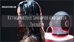 ketoconazole shampoo and laser therapy