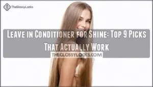 leave in conditioner for shine