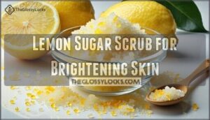 lemon sugar scrub for brightening skin