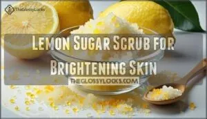 lemon sugar scrub for brightening skin