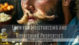 look for moisturizing and nourishing properties