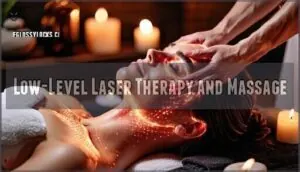 low-level laser therapy and massage low-level laser therapy and massage