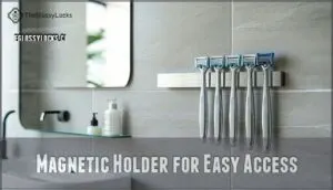magnetic holder for easy access magnetic holder for easy access