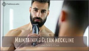 maintaining clean neckline