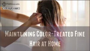 maintaining color-treated fine hair at home
