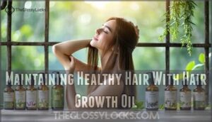 maintaining healthy hair with hair growth oil