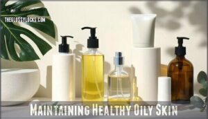 maintaining healthy oily skin
