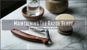 maintaining the razor blade