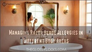 managing razor blade allergies in different body areas
