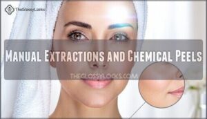manual extractions and chemical peels