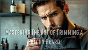 mastering the art of trimming a patchy beard