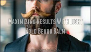maximizing results with light hold beard balm