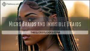 micro braids and invisible braids