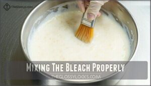 mixing the bleach properly