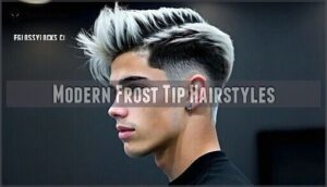 modern frost tip hairstyles