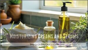 moisturizing creams and serums