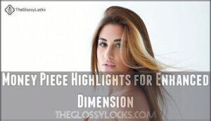 money piece highlights for enhanced dimension