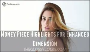 money piece highlights for enhanced dimension