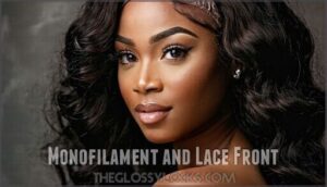 monofilament and lace front