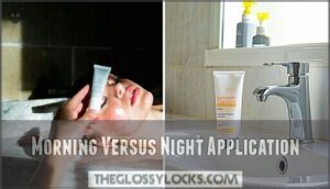 morning versus night application