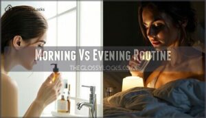 morning vs evening routine