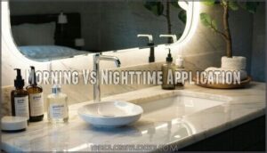 morning vs nighttime application