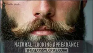 natural-looking appearance
