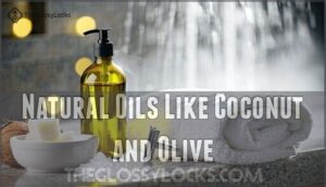 natural oils like coconut and olive natural oils like coconut and olive