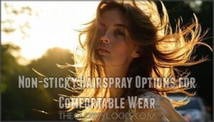 non-sticky hairspray options for comfortable wear