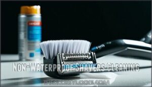 non-waterproof shavers cleaning