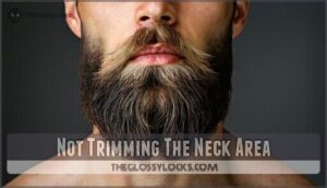 not trimming the neck area
