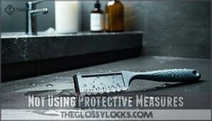 not using protective measures