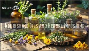 nourishing oils and herbal infusions