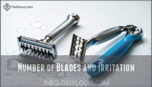 number of blades and irritation